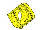 DAH25 indexable insert for high-feed milling