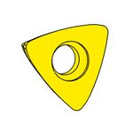 Indexable insert DAH37 High feed milling neutral geometry (Metric)