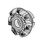 Face milling cutter M409, wide pitch, 45° (Metric and Inch)