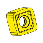 Indexable insert DAH84 High feed milling positive geometry (Metric)