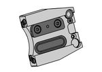 Grooving toolholder system 960 for blades