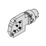 Grundhalter HSKT40 für Kassetten System 842