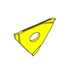 Insters type 312 with round chip former depth of groove up to 8 mm