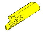 Inserts type 105 for face grooving groove outside diameter from 8 mm full radius