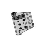 Grooving toolholder system 960 for cassettes 842