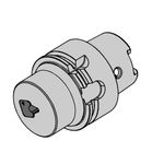 Grundaufnahme HSK-A40 System B105 für Bumotec