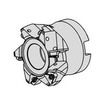 DAHM high-feed milling cutterhead (Metric and Inch)