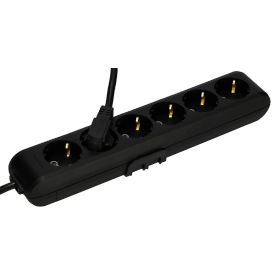 Panasonic 6-fa.Steckdosenleiste 1,5m schwarz WLTB04612BL-EU1