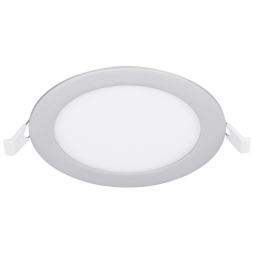 EGB LED Einbau-Panel CCT 7,2W, rund Ø145mm, silber (Lieferung ohne Netzgerät - optional wählbar)