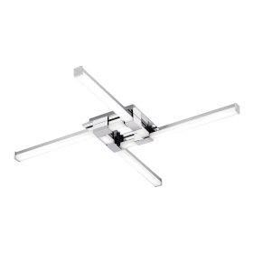 LED-Deckenleuchte chrom IP44 3000K 27W DL-7-636/4