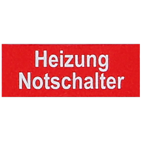 EGB Aufkleber Heizungs-Notschalter