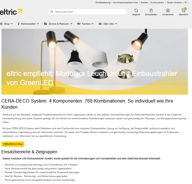 eltric empfiehlt CERA-DECO