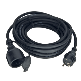 EGB Gummi-Verlängerung H05RR-F 3G1,5 schwarz 10m