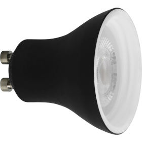 GreenLED CERA-DECO GU10-DIM 8W 750lm/90°, schwarz dimmbar, 3000K, Abstrahlwinkel 36°