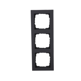 Gira 3-fach Rahmen schwarz matt 021309