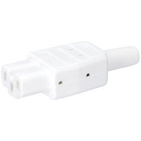 Heiß-Geräte-Stecker weiß 789/WS