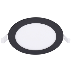 EGB LED Einbau-Panel CCT 7,2W, rund Ø145mm, schw. (Lieferung ohne Netzgerät - optional wählbar)
