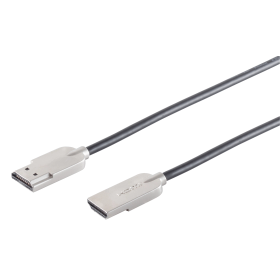 HDMI Kabel, 4K, ultra slim, schwarz 1,5m, 10-30155
