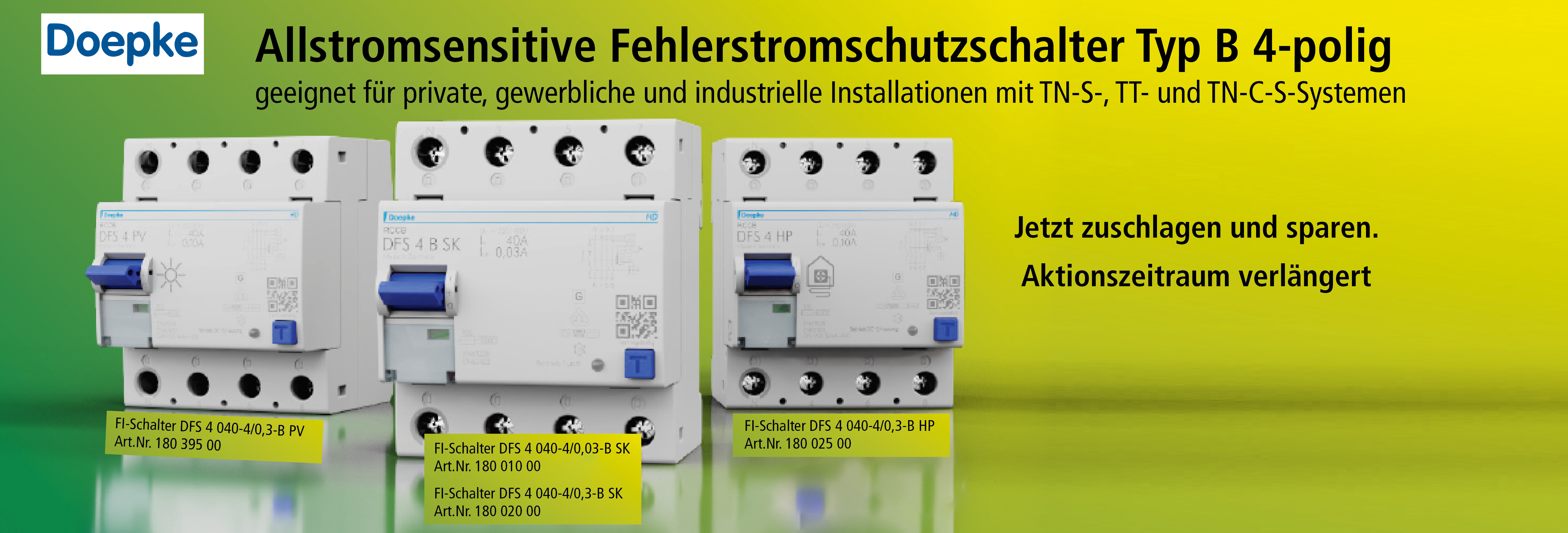 Doepke-FI-Schalter Aktion-Verlängerung