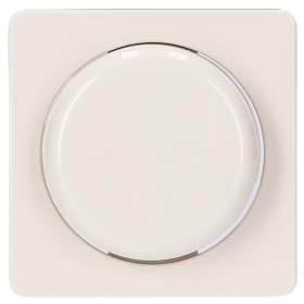 Dimmer-Zentralplatte m.Drehknopf weiß 102232
