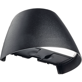 Plejd Wandleuchte m. Steckd. OUT-02-U-B IP44 schwarz OUT-02-U-B