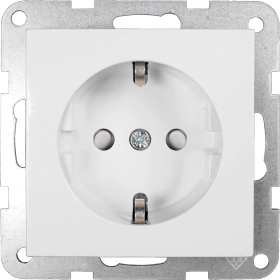 Plus 55 Steckdose mit erh. Berühr. weiß WDTT03122WH-EU1