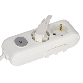 PANASONIC Steckdosenleiste 2-fach mit Tastschalter H05VV-F 3x1,5mm¬≤