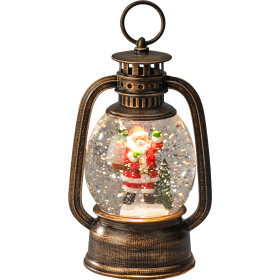 LED-Schneelaterne "Weihnachtsmann" braun 2812-000