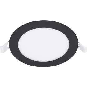 EGB LED Einbau-Panel CCT 7,2W, rund Ø145mm, schw. (Lieferung ohne Netzgerät - optional wählbar)