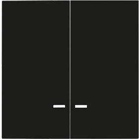 Plus 55 Serienwippe matt schwarz mit Kalotte klar