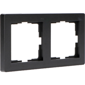 EGB Pro Charge Rahmen 2fach 55x55 schwarz matt