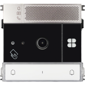EGB Villa Modular Video-Modul mit Gegensprechen für 1 bzw. 2 Klingeltasten, silber Villa MVE02