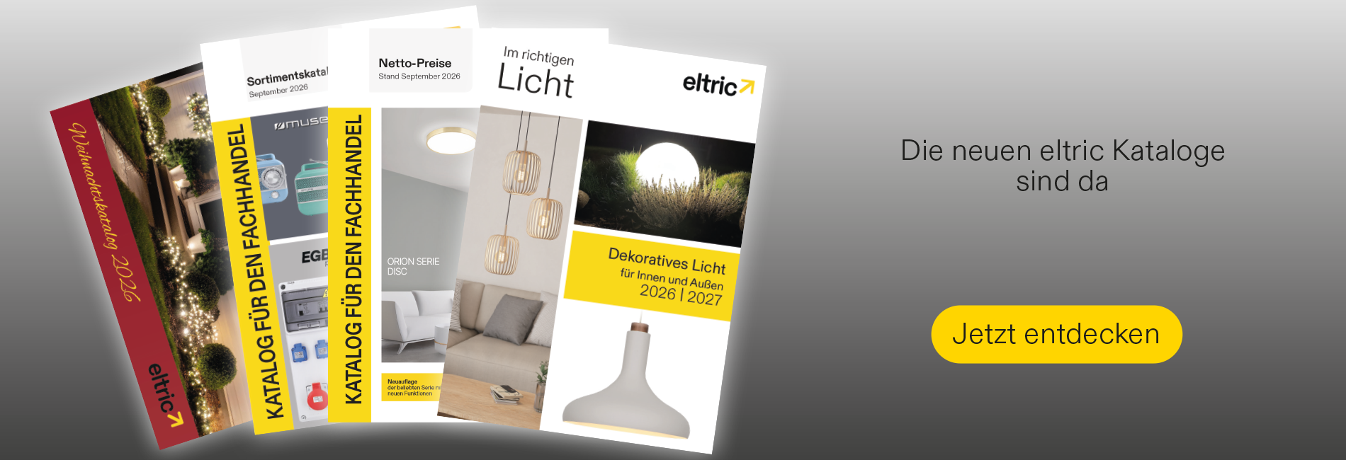 Neue eltric Kataloge | September 2026