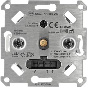 EGB Autodetect-Dimmer für LED + Standard automatische Auswahl des Dimmmodus