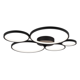 LED-Deckenleuchte "Rondo" schwarz 3000K 49W 622610532