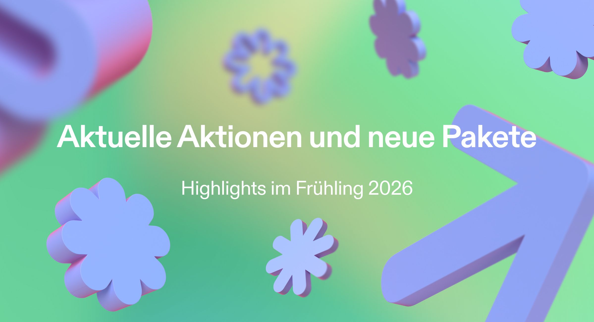 Werbebanner für Frühlingsaktionen bei eltric