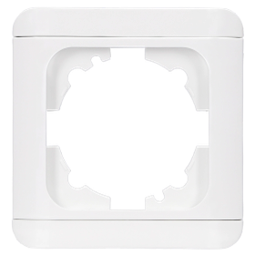 EGB Elegant Standard 1-fach Rahmen mit Clip-Paar reinw. 91501921 / 92521901