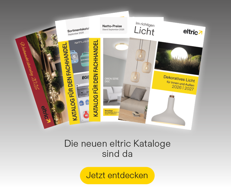 Neue eltric Kataloge | September 2026