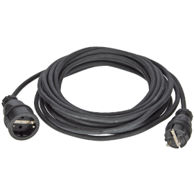 Gummi-Verlängerung H07RN-F3G1,5 schwarz 10m