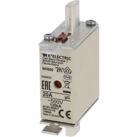 NH Sicherung Größe 000, 500V AC, 20A 140620