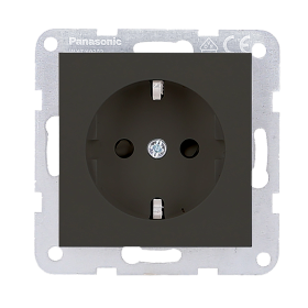 Plus 55 Steckdose mit erh. Berühr. anthrazit