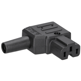 Heißgeräte Winkelstecker 792 schwarz