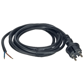 EGB Anschlussleitung H07RN-F 2x1mm² schwarz 3m