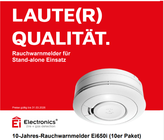 Aktionsbanner für Rauchmelder Paket