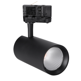 3-Phasen-LED-Strahler 40°, 10W 3000K, schwarz 707098
