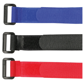 EGB Klettstreifen mit Schnalle, 9er Set - 25cm