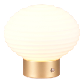LED-Akku-Tischleuchte "Earl" messing/opal R57771101