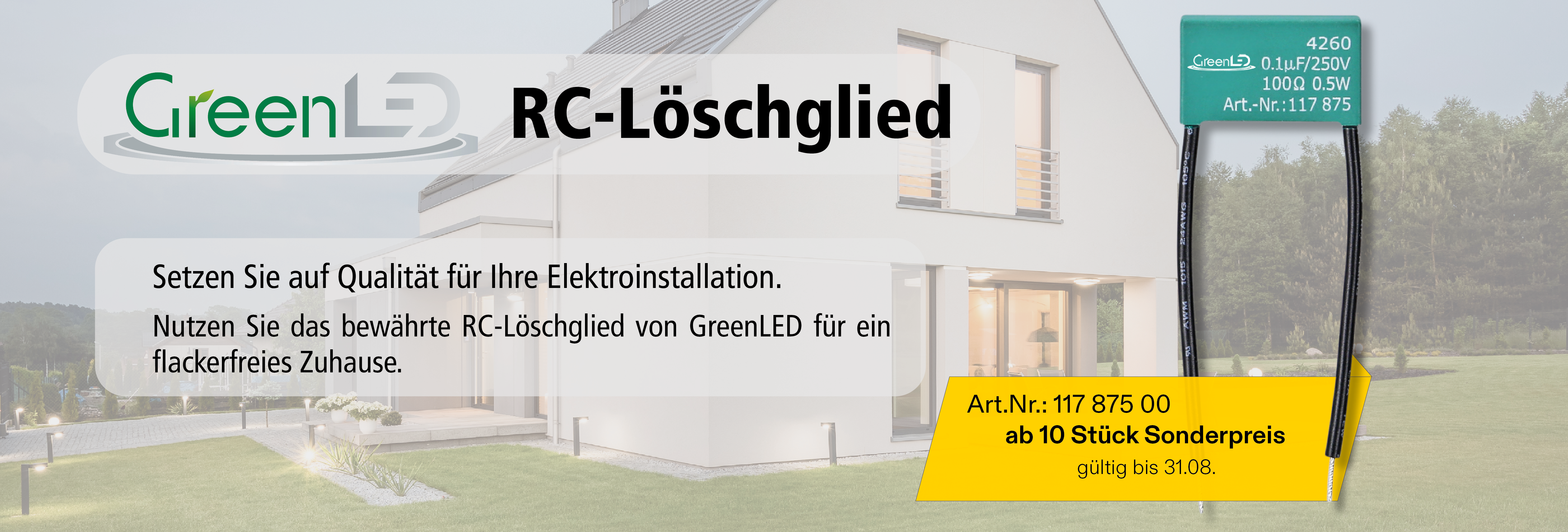 GreenLED-RC-Löschglied