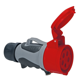 PCE CEE-Kupplung 16A 5pol. "GRIP TT" 2153-6tt mit schraubenloser Anschlusstechnik