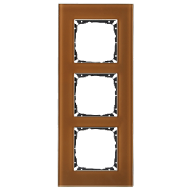 V55 Glasrahmen 3-fach V552513/22 umbra 55x55mm